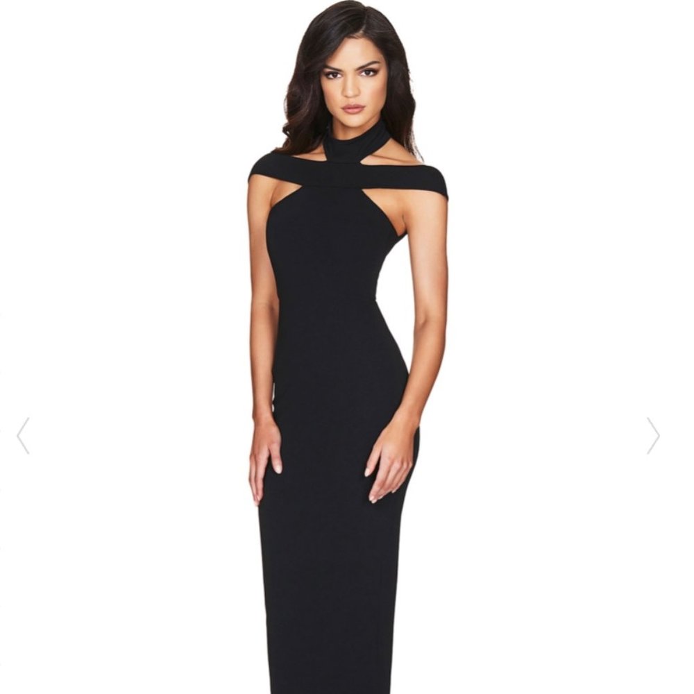 GABRIELLE NOOKIE GOWN BLACK L